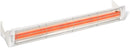 Infratech Stainless Steel 61.25” Dual Element Fixture 6000 Watt, 240 Volt, White Finish - WD-6024 WH