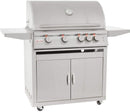 Blaze 32" Freestanding Propane Gas Grill with Lights - BLZ-4LTE2-LP-BLZ-4-CART