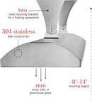 Infratech Stainless Steel 61.25” Dual Element Fixture 6000 Watt, 240 Volt, Black Finish - CD-6024 BL