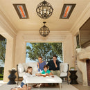 Infratech WD-Series Dual Element Stainless Steel 39" 5000 Watt Electric Outdoor Heaters - WD-5024 SS