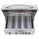 Blaze Premium LTE 32-Inch 4-Burner Built-in Propane Gas Grill with Rear Infrared Burner & Grill Lights - BLZ-4LTE2-LP