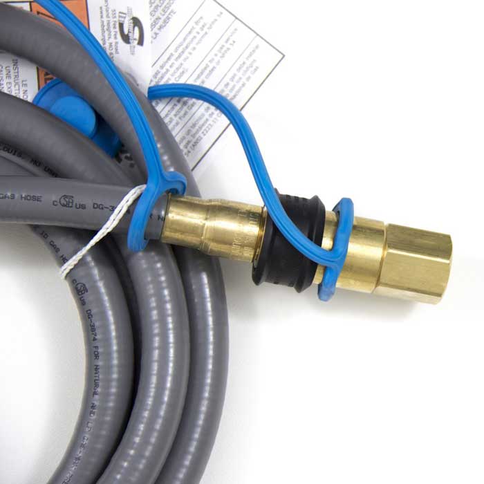 Blaze 10 Ft. Natural Gas/Propane Hose With Quick Disconnect - BLZ-NG-Hose