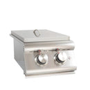Blaze 13" Built-In Outdoor Double Side Burner with Drip Tray, Propane - BLZ-SB2LTE-LP