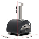 ALFA Mordeno Portable Outdoor Pizza Grill Oven, Stainless Steel
