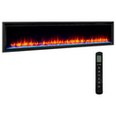SimpliFire Allusion Platinum 72" Recessed Linear Electric Fireplace (SF-ALLP72-BK)