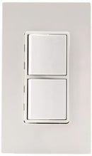 Eurofase Heating Single Duplex Switch with Wall Plate & Gang Box - 20 Amp Per Pole White Finish