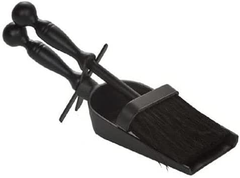 Dagan Industries Black Steel Ash Brush and Cast Iron Shovel - 11.5 inch (Dagan-SB100)