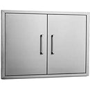 Blaze Outdoor Products: Stainless Steel Double Access Door with Paper Towel Holder - BLZ-AD40-R-SC