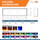 SimpliFire Forum 43" Outdoor Electric Fireplace (SF-OD43)