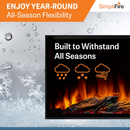 SimpliFire Forum 55" Outdoor Electric Fireplace (SF-OD55)