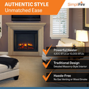 SimpliFire 30" Built-In Electric Fireplace (SF-BI30-EB)