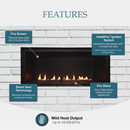 Outdoor Lifestyles DV Linear 36" Direct Vent Fireplace with IntelliFire - Natural Gas (DVLINEAR36)