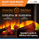 SimpliFire 30" Built-In Electric Fireplace (SF-BI30-EB)