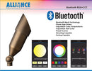 Alliance Outdoor Lighting Bluetooth LED Bullet Light, Dimmable, Color Changing, Aged Brass (BL200-BT)