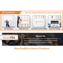 SimpliFire Allusion Platinum 60" Recessed Linear Electric Fireplace (SF-ALLP60-BK)