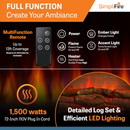 SimpliFire 32" Electric Fireplace Insert (GI-32-ZC)