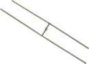 HPC Fire 60" x 10" Rectangle Stainless Steel Torpedo H-Burner Kit — 250,000 BTU, Natural Gas