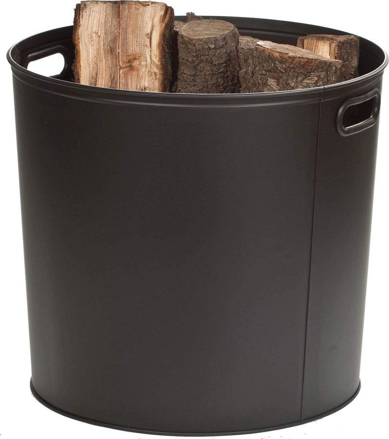 Dagan Industries Black Log Bucket (DG-1540), 17-Inches