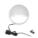 WAC Lighting LED 12V Round Deck and Patio Light, 3000K, White (3011-30WT)