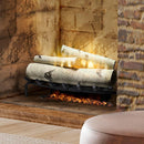 Dimplex X-RLG25BR Electric Fireplace: Birch Log Insert + Ash Mat (SKU: RLG25BR)
