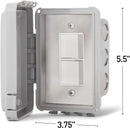 Infratech INF Input Regulator, Single Flush Mount Control W/Weatherproof Cover, 240 Volt, 14-4210