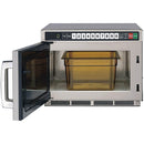 SHARP R-CD2200M Commercial Microwave Oven, TwinTouch, 2200W, S/S, 17-1/2"W x 22-9/16"H x 13-5/8"D - SKU R-CD2200M