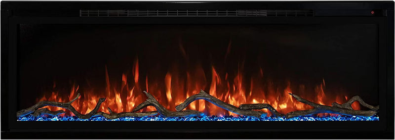 Modern Flame Spectrum Slimline Reliable Electric Fireplace 60 Inch (SKU: SPS-60B)