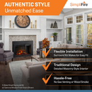 SimpliFire 30" Electric Insert with 40" x 27" Small Surround (SF-INS30 + SF-SI4027-INS30)