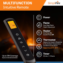 SimpliFire 36" Built-In Electric Fireplace (SF-BI36-EB)