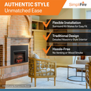 SimpliFire 32" Electric Insert with 36.5" x 27.25" Small Surround (GI-32-ZC + IS-36-GI32)