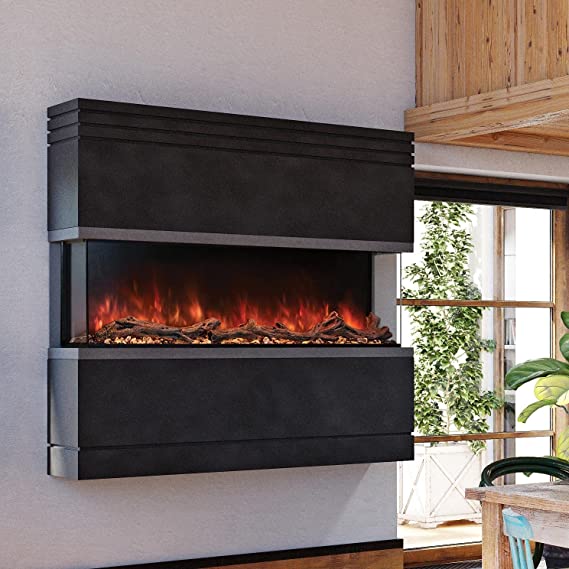 Modern Flame LPM 5616 Electric Fireplace: 56-Inch, Wireless Thermostat & Full Wall Control