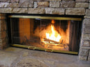 Majestic Original Bi-Fold Glass Doors with Black Trim (DM1042)