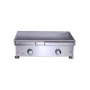 Le Griddle Commercial Series 75 Natural Gas Built-In Griddle - 3mm Cooking Plate, 18,000 BTU Dual U-Shape Burners, 304 Stainless Steel, Push Button Ignition, Indoor/Commercial Use | OML75C3