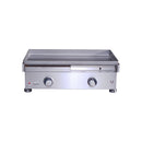 Le Griddle Commercial Series 75 Natural Gas Built-In Griddle - 6mm Cooking Plate, 18,000 BTU Dual U-Shape Burners, 304 Stainless Steel, Push Button Ignition, Indoor/Commercial Use | OML75C6