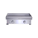 Le Griddle Commercial Series 75 Natural Gas Built-In Griddle - 6mm Cooking Plate, 18,000 BTU Dual U-Shape Burners, 304 Stainless Steel, Push Button Ignition, Indoor/Commercial Use | OML75C6