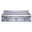 Le Griddle Pro Series 105 Natural Gas Built-In Griddle - 3mm Cooking Plate, 27,000 BTU Triple U-Shape Burners, 304 Stainless Steel, Indoor/Commercial Use | OML105P3