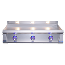Le Griddle Pro Series 105 Natural Gas Built-In Griddle - 3mm Cooking Plate, 27,000 BTU Triple U-Shape Burners, 304 Stainless Steel, Indoor/Commercial Use | OML105P3