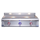 Le Griddle Pro Series 105 Natural Gas Built-In Griddle - 6mm Cooking Plate, 27,000 BTU Triple U-Shape Burners, 304 Stainless Steel, Indoor/Commercial Use | OML105P6