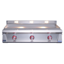 Le Griddle Pro Series 105 Natural Gas Built-In Griddle - 6mm Cooking Plate, 27,000 BTU Triple U-Shape Burners, 304 Stainless Steel, Indoor/Commercial Use | OML105P6