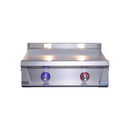 Le Griddle Pro Series 75 Natural Gas Built-In Griddle - 3mm Cooking Plate, 18,000 BTU Dual U-Shape Burners, 29-3/8" Cooking Surface, 304 Stainless Steel, Indoor/Commercial Use | OML75P3