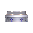 Le Griddle Pro Series 75 Natural Gas Built-In Griddle - 3mm Cooking Plate, 18,000 BTU Dual U-Shape Burners, 29-3/8" Cooking Surface, 304 Stainless Steel, Indoor/Commercial Use | OML75P3