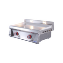 Le Griddle Pro Series 75 Natural Gas Built-In Griddle - 3mm Cooking Plate, 18,000 BTU Dual U-Shape Burners, 29-3/8" Cooking Surface, 304 Stainless Steel, Indoor/Commercial Use | OML75P3