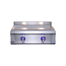 Le Griddle Pro Series 75 Natural Gas Built-In Griddle - 6mm Cooking Plate, 18,000 BTU Dual U-Shape Burners, 304 Stainless Steel, Indoor/Commercial Use | OML75P6