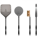 ALFA AC-4PSET48 48-Inch Large Pizza Peel, Turner, Brush, and Rake