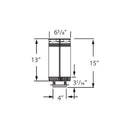 DuraVent Appliance Adapter for Radiance, Stardance and Oxford Fireplaces (DV-46DVA-ADP)