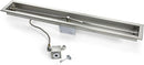 HPC - HPC Fire Match Light Gas Fire Pit Kit, 24-Inch Trough, Natural Gas (TOR-MLFPK24TRGH-FLEX-NG) - TOR-MLFPK24TRGH-FLEX-NG