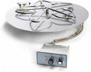 HPC - HPC Fire Push Button Flame Sensing Gas Fire Pit Kit (TOR-FPPK18-SQ-FLEX-NG), 18x18 Pan, 12" Torpedo Burner, Natural Gas - TOR-FPPK18-SQ-FLEX-NG