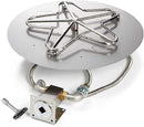 HPC - HPC Fire Match Light Gas Fire Pit Kit (TOR-PENTA14MLFPK-FLEX-LP), 14" Pan, 12" Torpedo Burner, Propane for Bulk Tank - TOR-PENTA14MLFPK-FLEX-LP