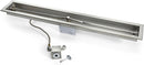 HPC - HPC Fire Match Light Gas Fire Pit Kit, 36-Inch Trough, Propane for Bulk Tank (TOR-MLFPK36TRGH-FLEX-LP) - TOR-MLFPK36TRGH-FLEX-LP