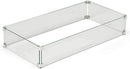 HPC - HPC Fire Rectangle Fire Pit Glass Wind Guard (WG67X15-L), 67x15-Inch - WG67X15-L